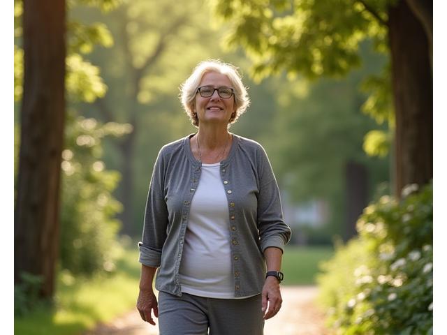 Person walking mindfully outdoors, integrating mindfulness into daily activities.